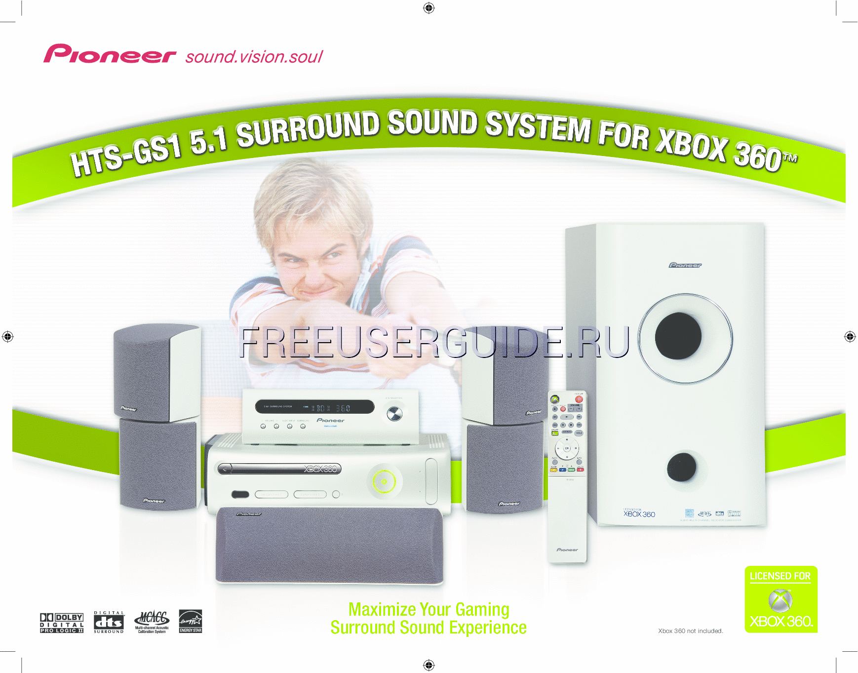 Leggi online Manuale dell'acquirente per 2JANE Surround Sound System HTS-GS1 (Page 1)